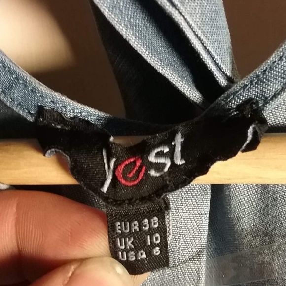 Yest Blue Blouse Vest - Picture 3 of 3